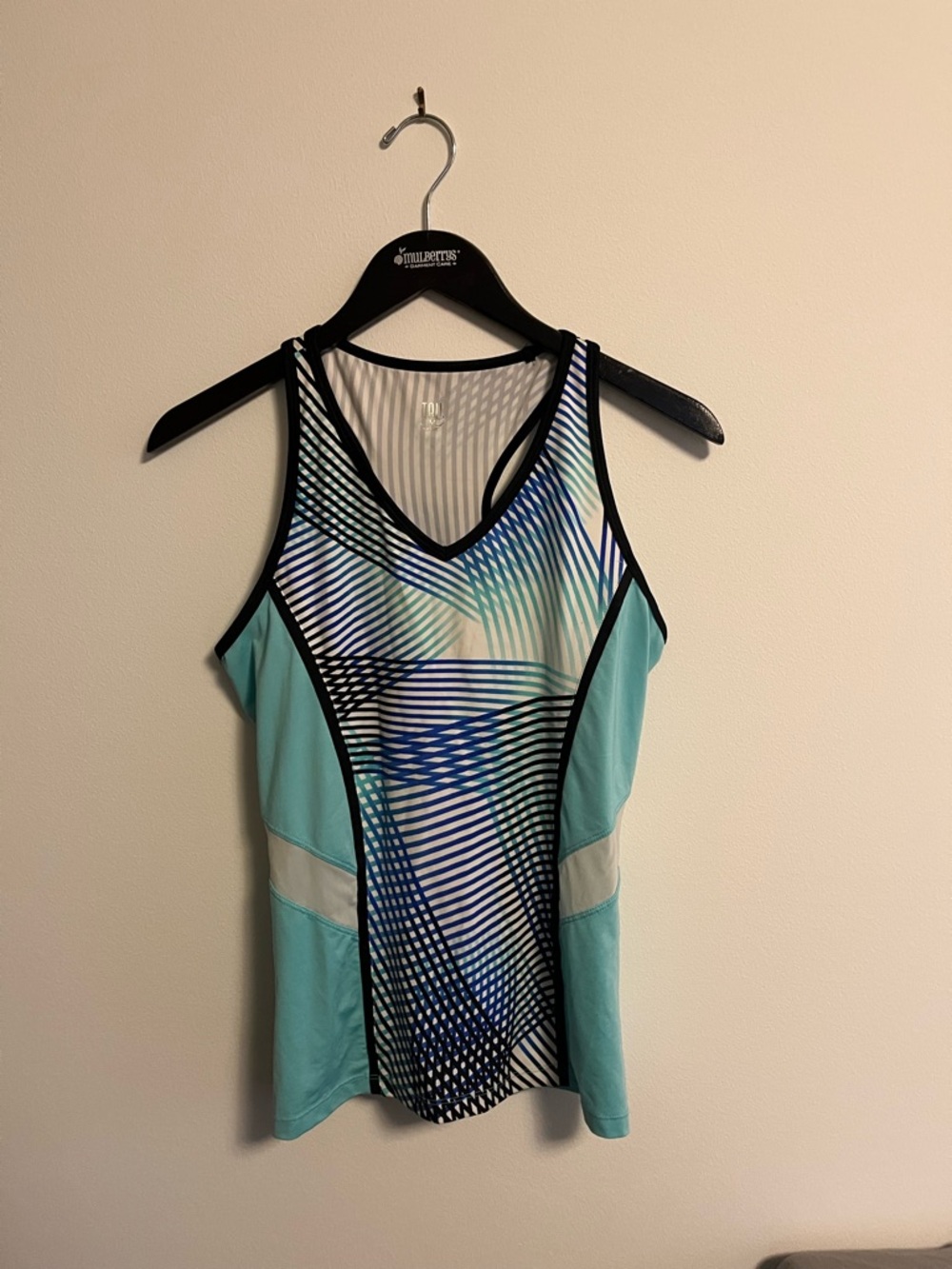 NWOT - TAIL Women's Aqua Graphic Active Tank Top